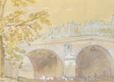 Pont Marie from Quai des Celestins by Arthur Bowen Davies